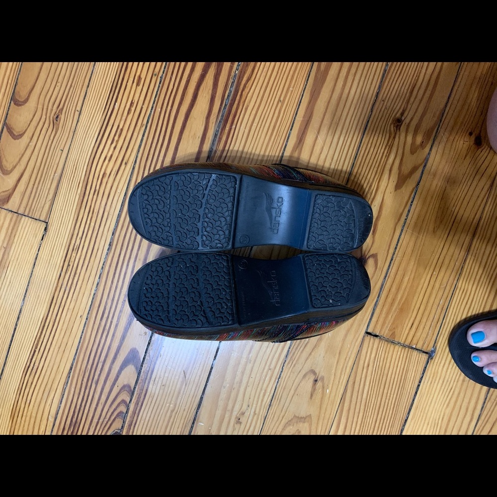 Dansko Xp Clogs Multicolored Stripe - image 8